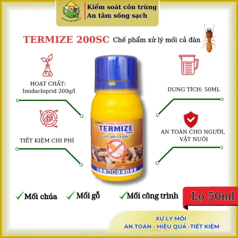 Combo 10 Termize 200sc 50ml – Giải pháp xử lý mối chúa và mối thợ hiệu quả- xử lý mối không mùi