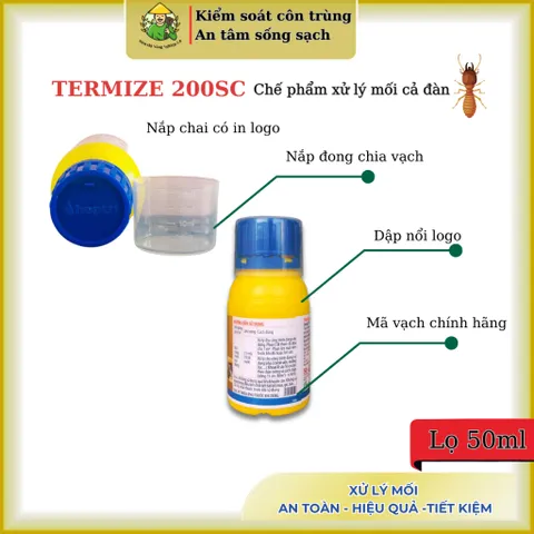 Combo 10 Termize 200sc 50ml – Giải pháp xử lý mối chúa và mối thợ hiệu quả- xử lý mối không mùi