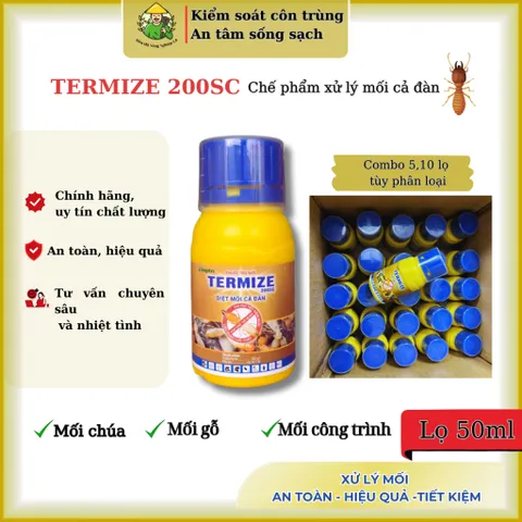 Combo 10 Termize 200sc 50ml – Giải pháp xử lý mối chúa và mối thợ hiệu quả- xử lý mối không mùi