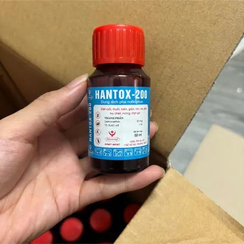 [Combo 50 lọ] Hantox-200 lọ 50ml – Xử lý bọ chét, mòng gà, mạt gà, ve rận chó mèo & gia cầm