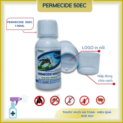 Thuốc muỗi cải tiến Permecide 50ec, thuốc diện muỗi, côn trùng trợ lực mạnh mẽ dung tích 100ml