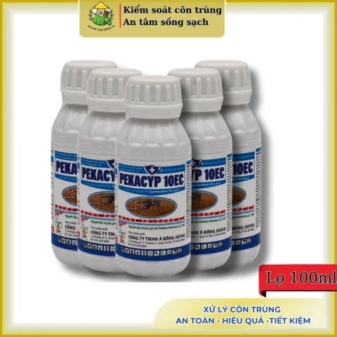 [10 lọ] Pekacyp 10ec chai dung tích 100ml, kiểm soát muỗi và côn trùng, cypermethrin 10%- nhẹ mùi