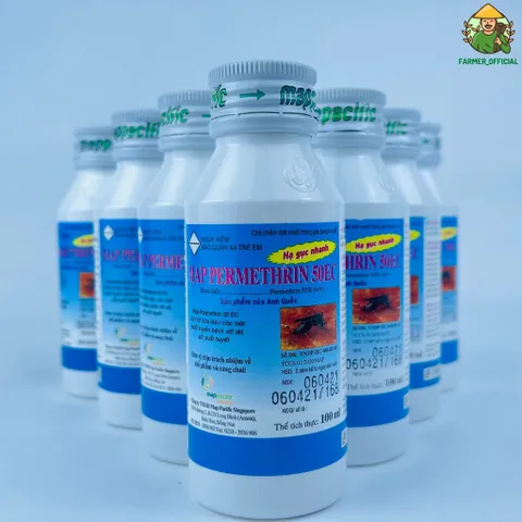 Thuốc diệt muỗi Permethrin 50ec 100ml, thuốc diệt côn trùng permethrin 50ec, thuốc diệt côn trùng dùng trong nông nghệp