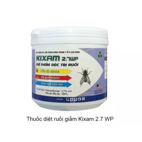 Ruồi Kixam 2.7wp, thuốc ruồi, bả ruồi, nhặng phụ gia dẫn dụ hạ gục nhanh- Hũ 400g(chính hãng)