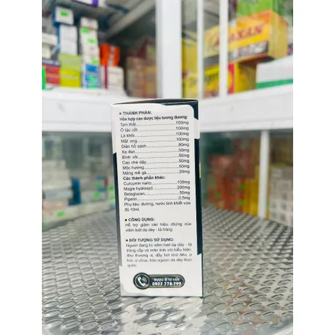 Nghệ đen nano cumin viêm dạ dày hộp 20 gói