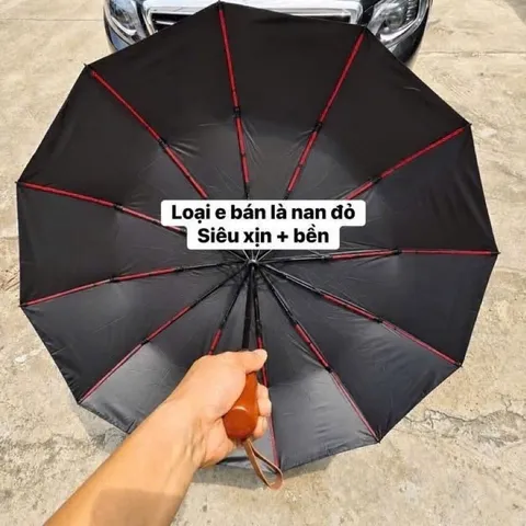 Dù / Ô Tự Động 3 Nấc Gấp Gọn In Logo Mercedes-Benz Sang Trọng, Chống Nước, Chống Tia UV, Phụ Kiện Ô Tô Cao Cấp