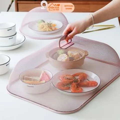 Lồng Bàn Lưới Kim Loại Chống Côn Trùng, Chụp Thức Ăn Thông Minh, Đồ Dùng Nhà Bếp Tiện Lợi 864924