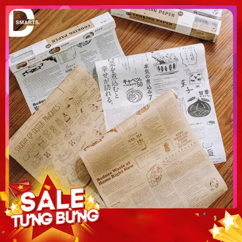 Giấy Nến Thấm Dầu Hoa Văn Mẫu Mới - Hàng Loại 1 Cuộn 5M Chống Bám Dính, Thấm Hút Dầu Mỡ Tốt 865070