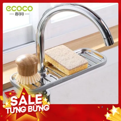 Khay Để Xà Phòng, Giẻ Rửa Bát Inox ECOCO Cao Cấp Không Gỉ 865118