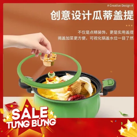 Nồi áp suất bí ngô 8 lit dùng các loại bếp 865114