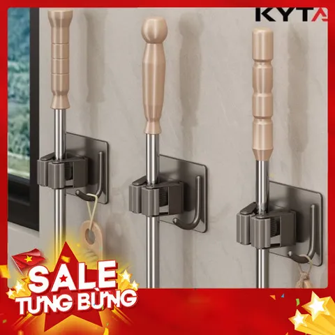 Móc Treo Chổi, Cây Lau Nhà Kyta - Kèm Keo Dán Cực Chắc, Tiện Lợi 865122