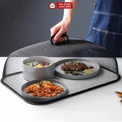 Lồng Bàn Sắt Viền Inox 304 Cao Cấp Lồng Bàn  Loại 1, Dạng Lưới Siêu Mịn, Chống Côn Trùng Hiệu Quả 865482