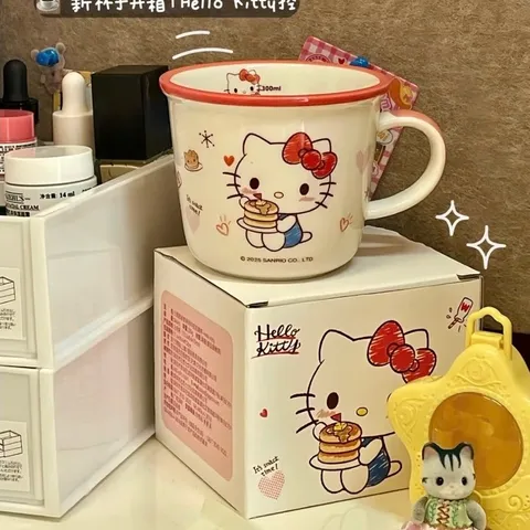 cốc sứ sanrio 340ml kèm thìa – xinh xắn, tiện dụng 865516