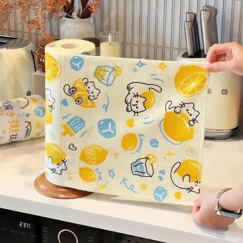 set 5 cuộn khăn lau đa năng chanh mèo – tiện dụng, tiết kiệm 865519