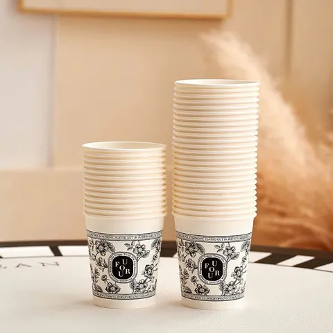 40 Cốc Giấy Chịu Nhiệt UFORU - Dùng 1 Lần Tiện Lợi Cho Đồ Uống Nóng 865671