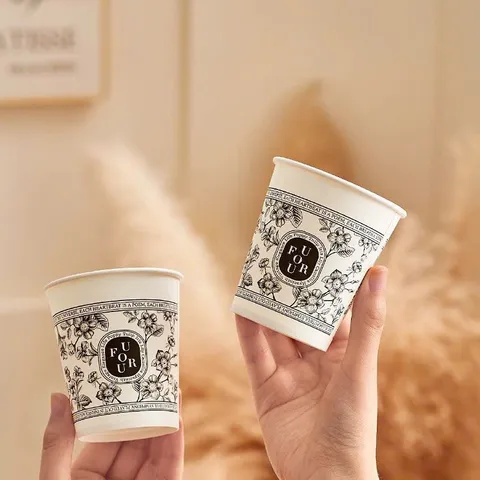 40 Cốc Giấy Chịu Nhiệt UFORU - Dùng 1 Lần Tiện Lợi Cho Đồ Uống Nóng 865671