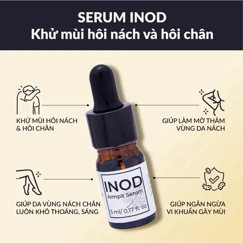 Serum inod hôi nách Huyền Phi 5ml khử mùi hôi chân hôi nách ngăn tiết mồ hôi nách hôi chân