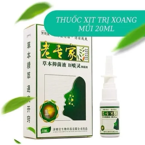 Xịt vệ sinh mũi sổ mũi, nghẹt mũi, xoang mũi JIMINGTANG 20ML