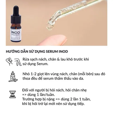 Serum inod hôi nách Huyền Phi 5ml khử mùi hôi chân hôi nách ngăn tiết mồ hôi nách hôi chân