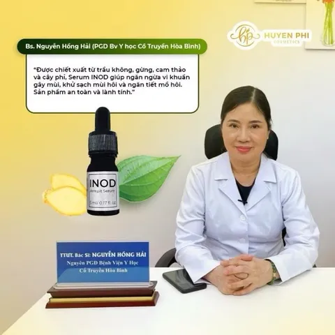 Serum inod hôi nách Huyền Phi 5ml khử mùi hôi chân hôi nách ngăn tiết mồ hôi nách hôi chân