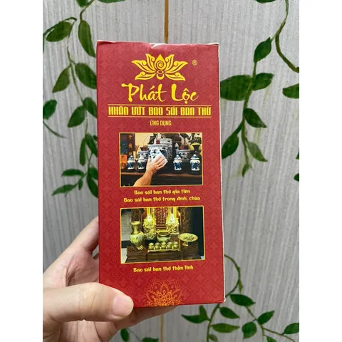 Hộp 20 khăn ướt hương trầm ngũ vị bao sái ban thờ Phát Lộc LAU DỌN BÀN THỜ