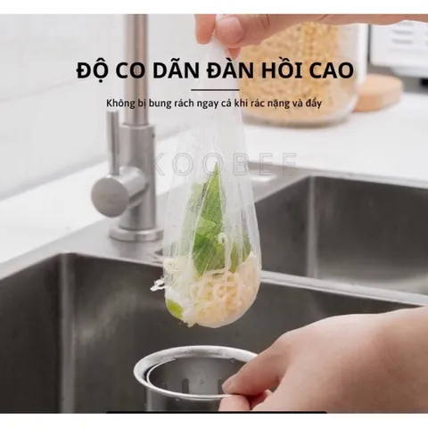 COMBO 100 TÚI LƯỚI LỌC RÁC THÔNG MINH HELFER CHO BỒN RỬA CHÉN BÁT
