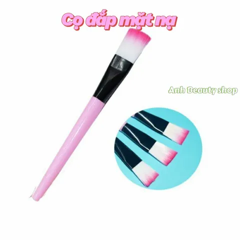 Combo 5 Cọ đắp mặt nạ silion mềm mại cán nhựa hồng