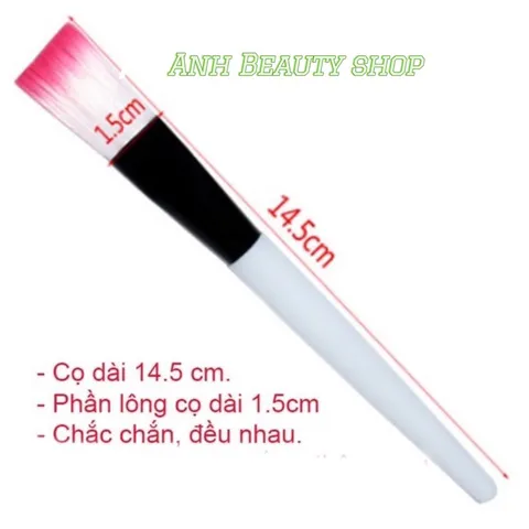Combo 5 Cọ đắp mặt nạ silion mềm mại cán nhựa hồng