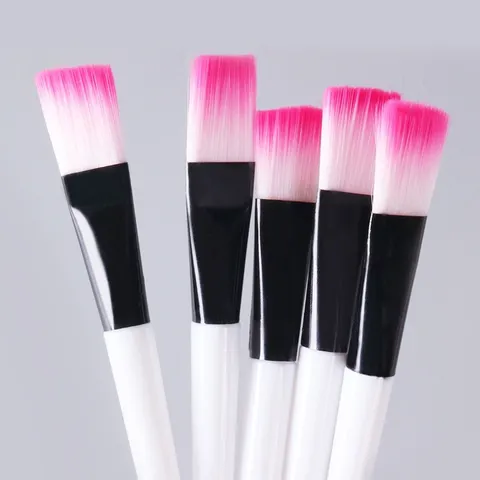 Combo 5 Cọ đắp mặt nạ silion mềm mại cán nhựa hồng