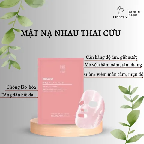 HỘP 50 MIẾNG MẶT NẠ NHAU THAI CỪU NHẬT BẢN
