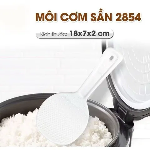 Combo 02 Muôi xới cơm sần chống dính nhựa cao cấp chịu nhiệt tốt, muôi cơm canh nhựa