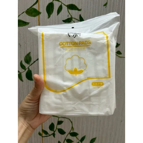 Bông tẩy trang 222 miếng 3 lớp Cotton pads, nội địa trung, siêu tiết kiệm
