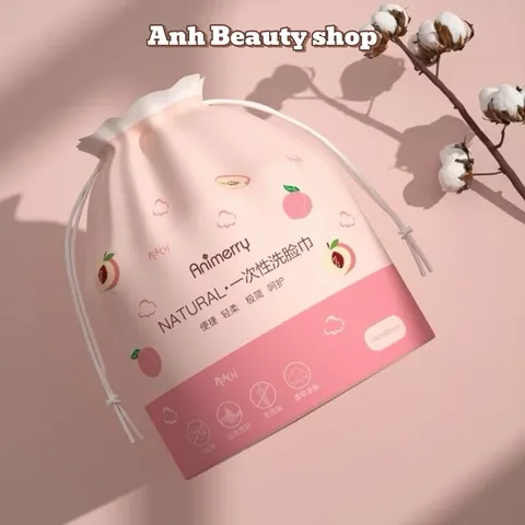 Một cuộn 40 miếng Khăn Mặt Khô Đa Năng Dùng 1 lần Animerry Lau Mặt Lau Khô, Lau Ướt - Dai Mịn Siêu Tiết Kiệm