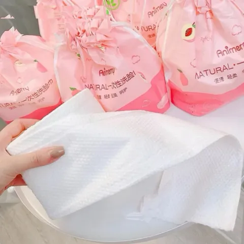 Một cuộn 40 miếng Khăn Mặt Khô Đa Năng Dùng 1 lần Animerry Lau Mặt Lau Khô, Lau Ướt - Dai Mịn Siêu Tiết Kiệm