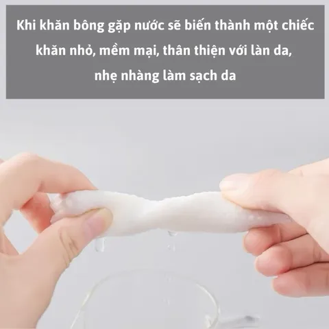 Một cuộn 40 miếng Khăn Mặt Khô Đa Năng Dùng 1 lần Animerry Lau Mặt Lau Khô, Lau Ướt - Dai Mịn Siêu Tiết Kiệm
