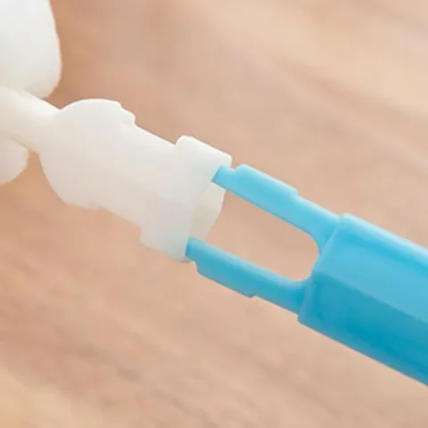 03 Dụng cụ cọ rửa bình sữa cho bé, cọ cốc đa năng tiện dụng bằng mút nhiều màu (giao ngẫu nhiên)