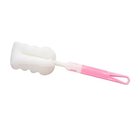 03 Dụng cụ cọ rửa bình sữa cho bé, cọ cốc đa năng tiện dụng bằng mút nhiều màu (giao ngẫu nhiên)