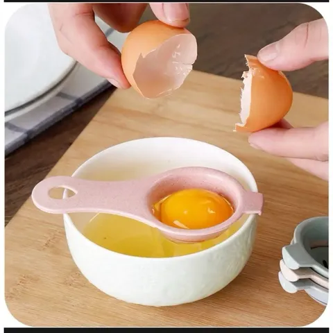 COMBO 5 Dụng Cụ Lọc Trứng Tách Lòng Đỏ Chất Liệu Nhựa Lúa Mạch Hàng Cao Cấp