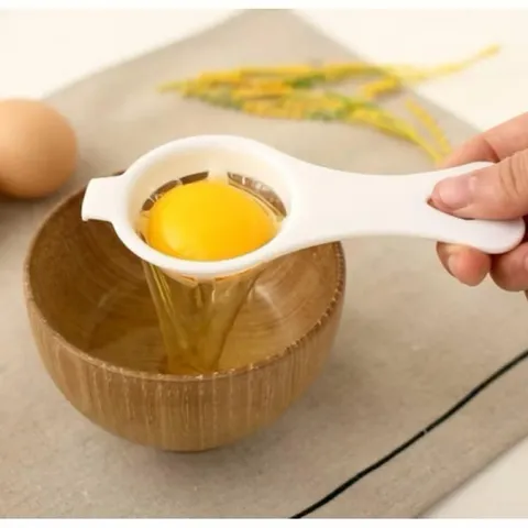 COMBO 5 Dụng Cụ Lọc Trứng Tách Lòng Đỏ Chất Liệu Nhựa Lúa Mạch Hàng Cao Cấp
