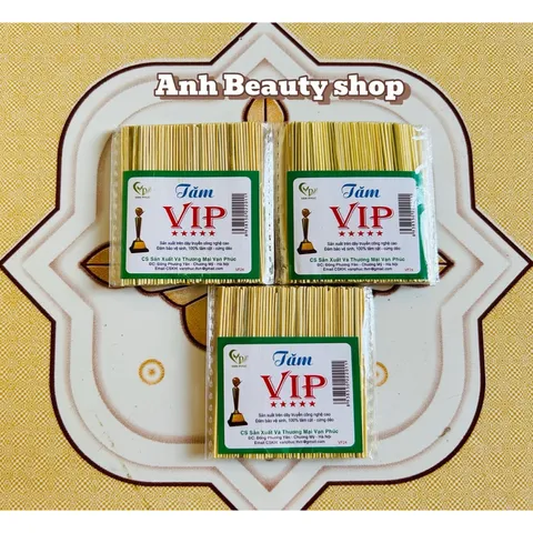 03 Gói Tăm Tre Việt Nam Xỉa Răng - tăm VIP (một gói gồm 5 vỉ)