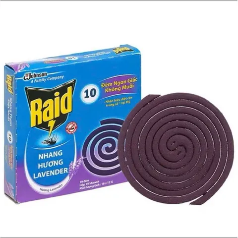 Set Nhang Diệt Muỗi Raid - Hương Thơm Đuổi Muỗi 100% - An Toàn Cho Người Sử Dụng