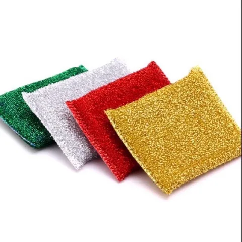 Combo 4 miếng rửa chén kim tuyến màu ngẫu nhiên