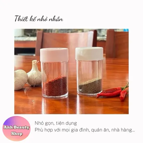 Lọ đựng tăm tiêu 2in1 Việt Nhật, hũ đựng gia vị đa năng màu sắc xinh xắn
