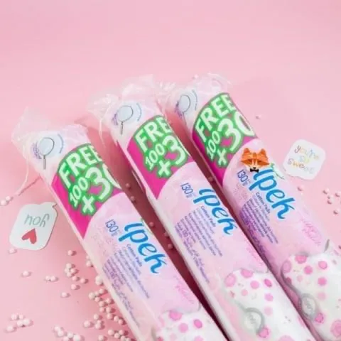 Combo 3  Bông tẩy trang ipek 100% cotton Thổ Nhĩ Kỳ  loại 130 miếng/cây