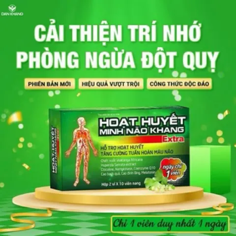 Hoạt Huyết Minh Não Khang Extra hỗ trợ hoạt huyết giảm mệt mỏi đau đầu mất ngủ suy nhược tiền đình 866296