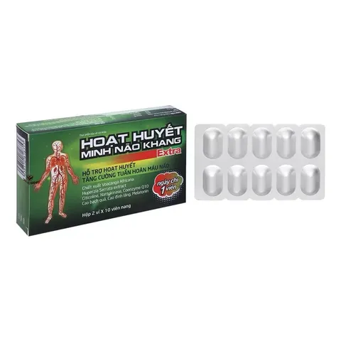 Hoạt Huyết Minh Não Khang Extra hỗ trợ hoạt huyết giảm mệt mỏi đau đầu mất ngủ suy nhược tiền đình 866296