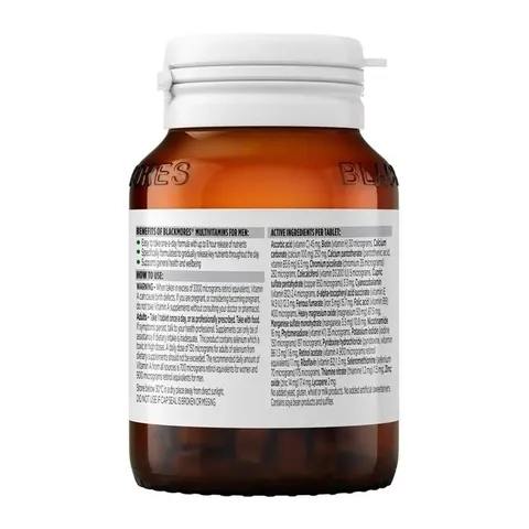 Blackmores Multivitamin For Men - Hỗ trợ chức năng tinh thần sức khỏe sinh sản và giảm mệt mỏi chính hãng Úc
