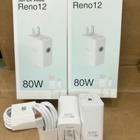 Bộ sạc nhanh SuperVOOC Reno12 80W kèm cáp Type-C bảo hành 12 tháng