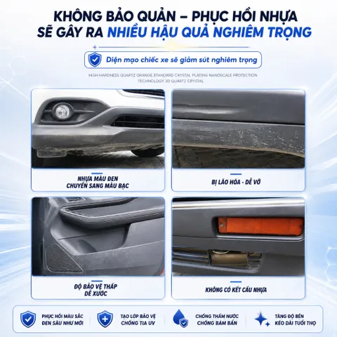 Dung dịch phục hồi nhựa nhám Samurai Care- phục hồi nhựa làm mới nhựa