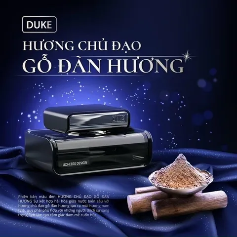 Nước hoa ô tô cao cấp Duke chính hãng chiết xuất 100% thiên nhiên, khử mùi, chống say xe